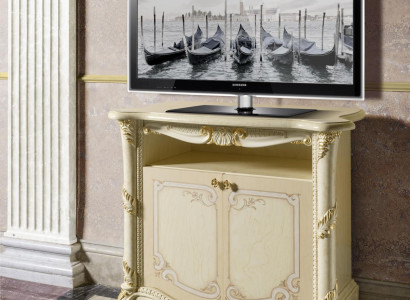 tv sideboard TV-cabinet Living room Design Shelf Beige Wood Shelves Lowboard Italy new